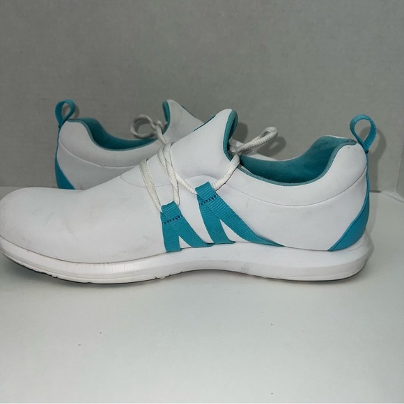 FootJoy FJ Leisure Slip On Golf Shoe White Light Blue 92908 Women Size 11Med - Picture 5 of 10